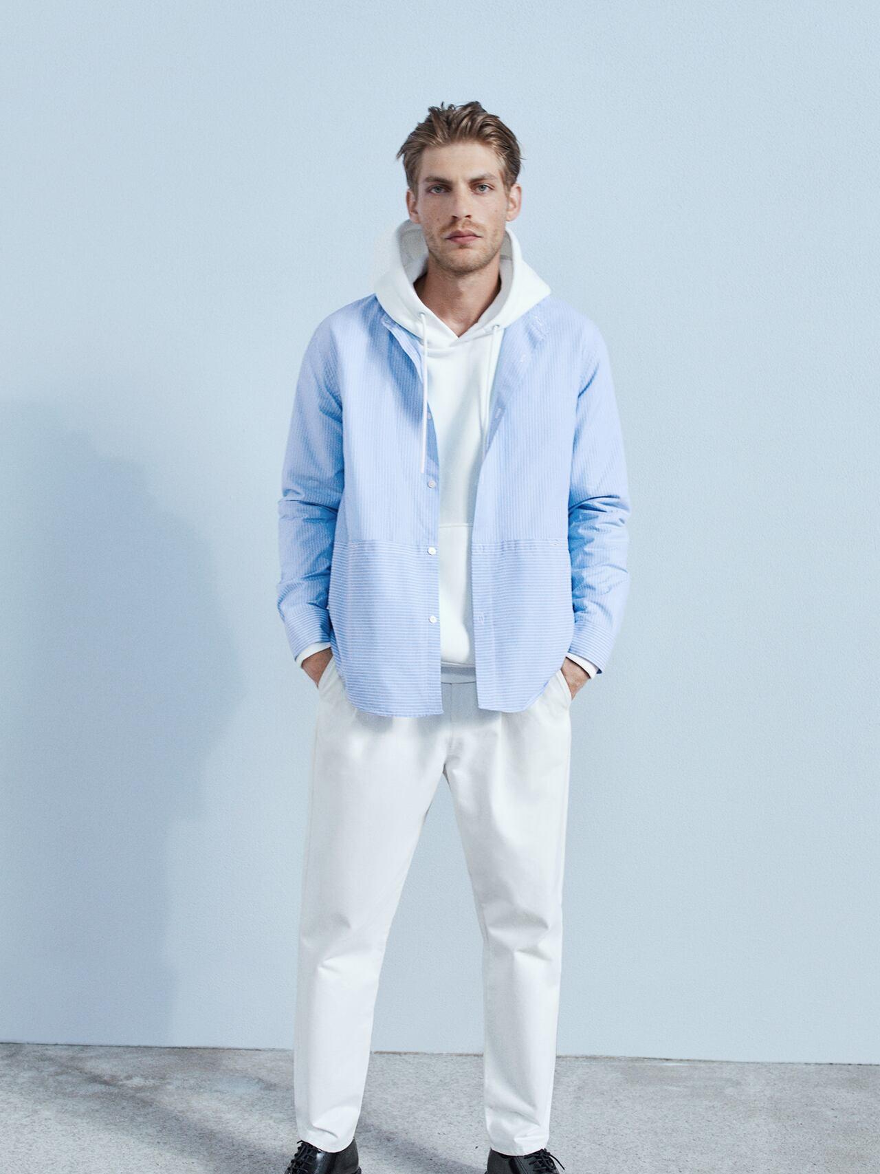 

Рубашка Zara 0029/400/400-ABWZ M Голубая