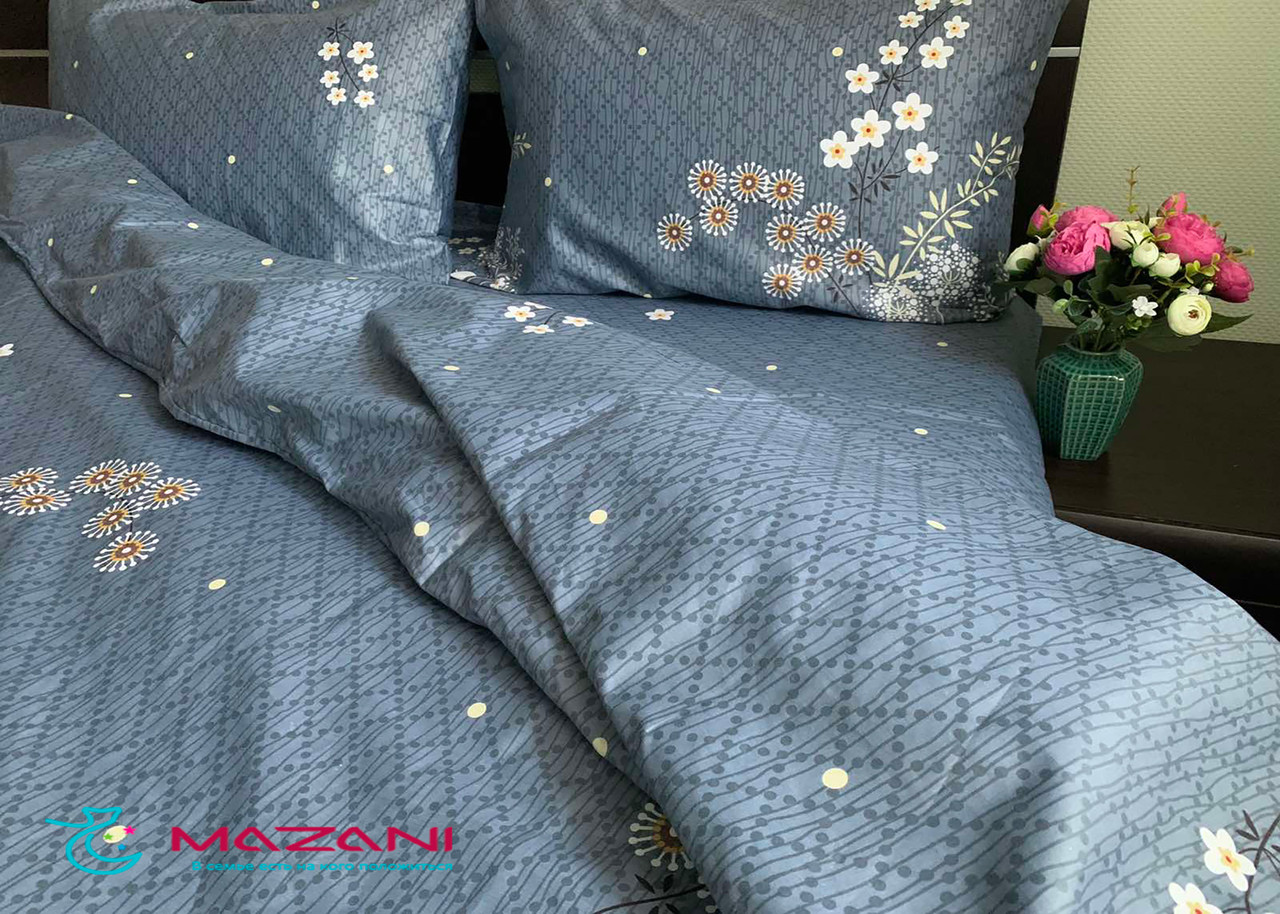 

Семейный комплект постельного белья Mazani Ромашки 70х70 см, 150х220 см, на резинке 160х200х25 см