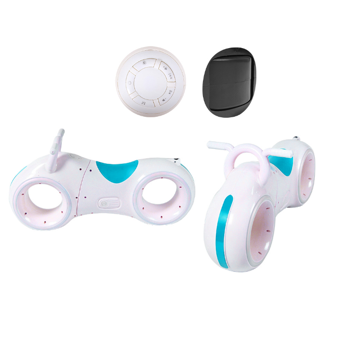 

Беговел TILLY GS-0020 пластиковый с Bluetooth и музыкой LED-подсветка, 7 цветов Белый/Голубой