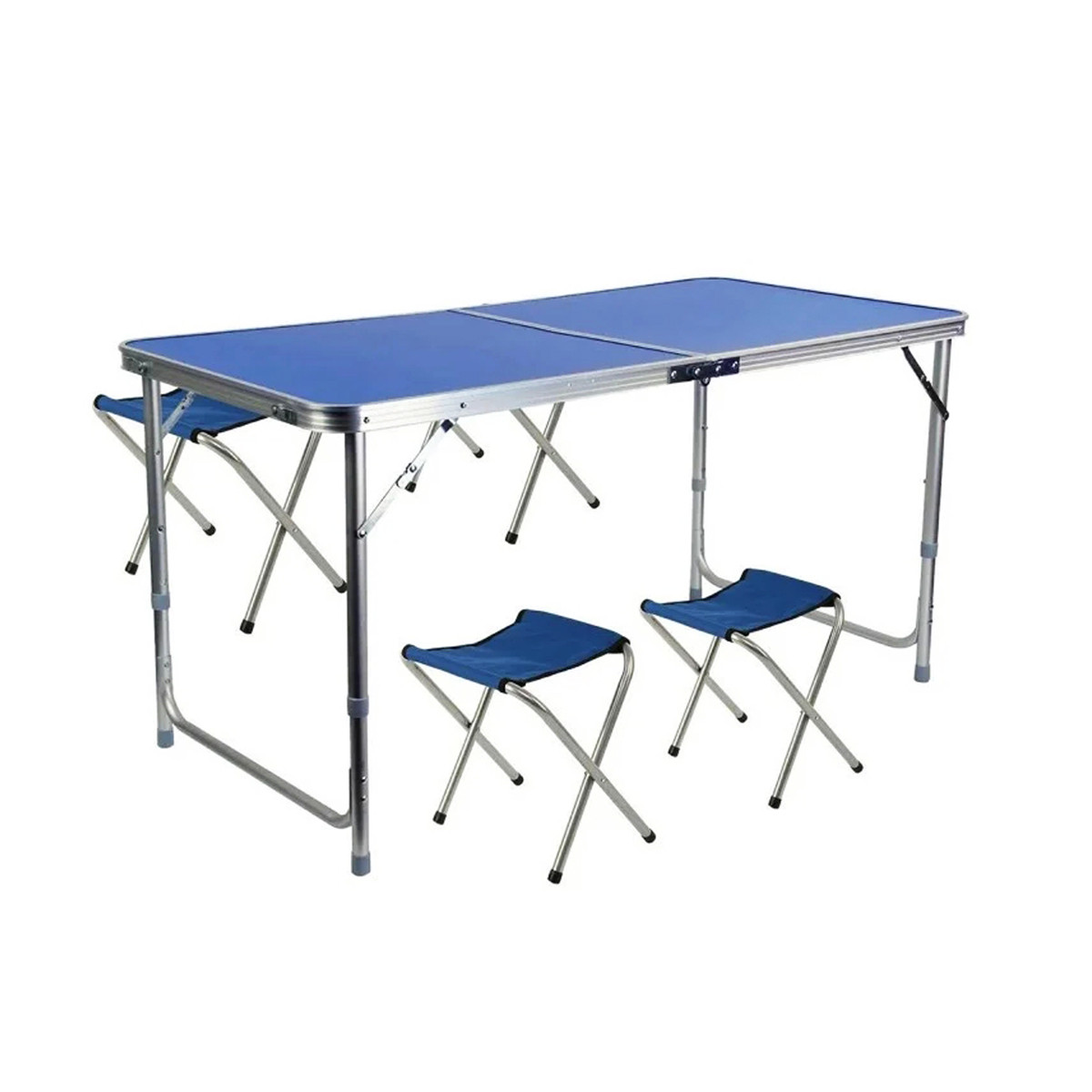 

Стол и стулья Easy Campi 1+4 120х60х70см Синий 7200 (складной, для пикника)