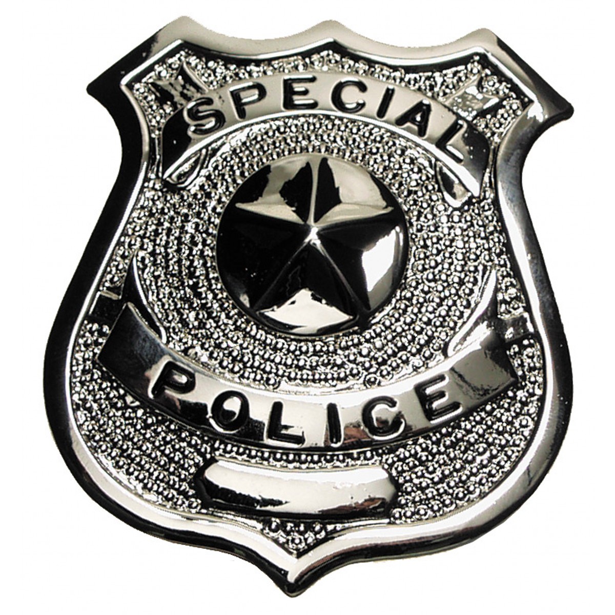 

Металлический значок США "Special police" серебристый