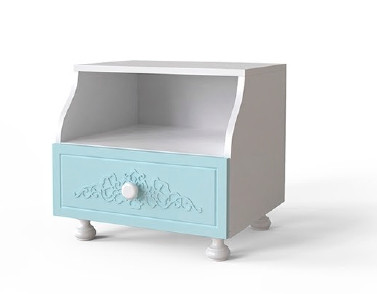 

Тумба приліжкова Art-In-Head AТ-22 Amelie Блакитна Лагуна 460х430х400