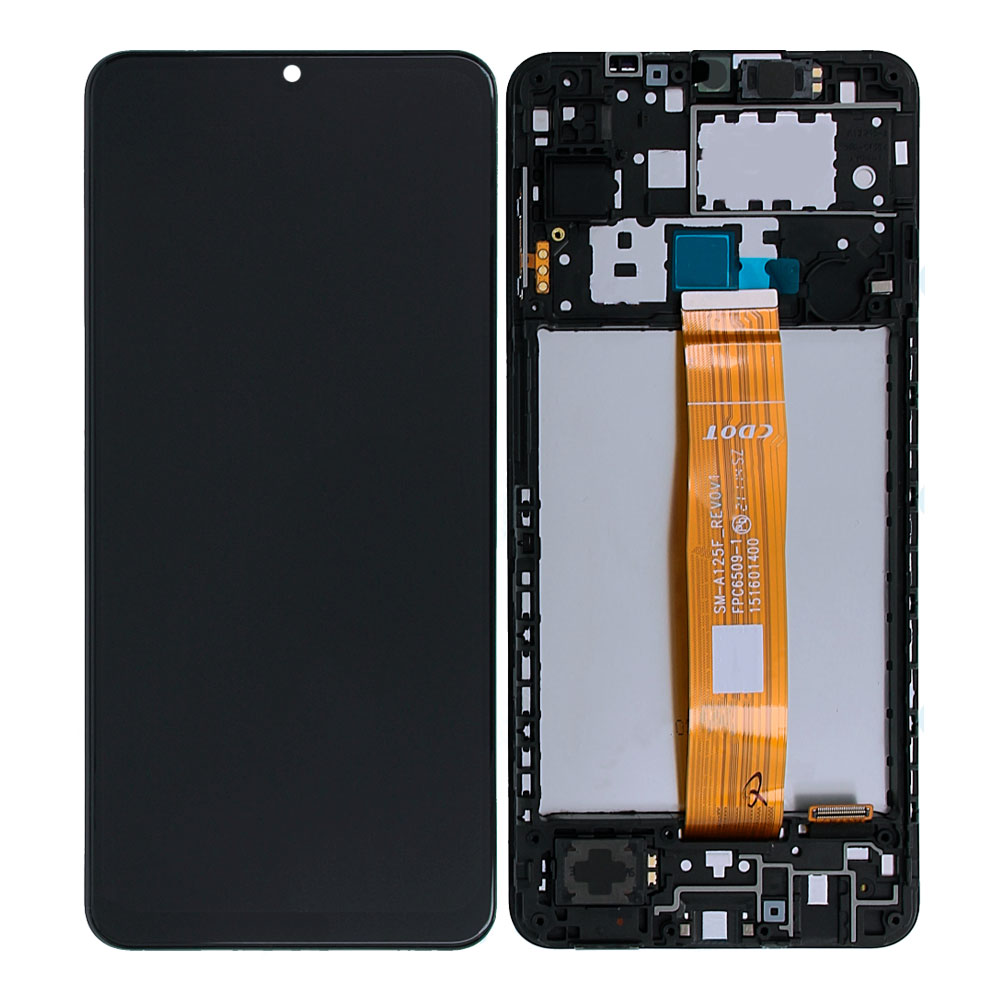 

Дисплей Samsung A125 Galaxy A12 (2020) с тачскрином (Orig) (Original PRC) в рамке