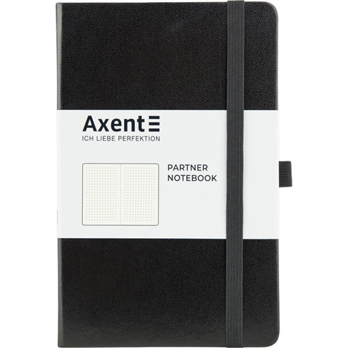 

Книга записная Partner 125х195мм 96л в точку черная Axent