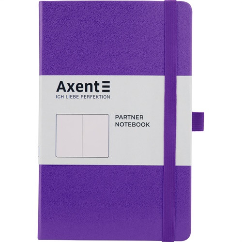 

Книга записная Partner А5- 125х195 мм 96л не линованная 80г пл. фиолетовая Axent