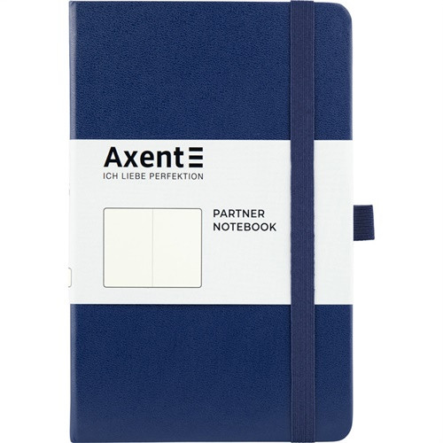 

Книга записная Partner А5- 125х195 мм 96л нелинованная 80г пл. синяя Axent