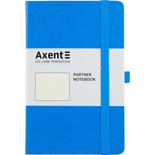

Книга записная Partner 125х195мм 96л в точку голубая Axent
