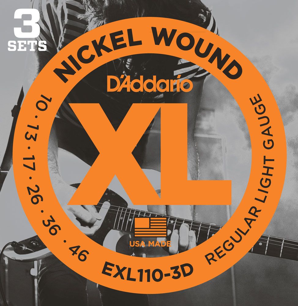 

D'Addario EXL110-3D XL 10-46 Regular Light (3-pack)