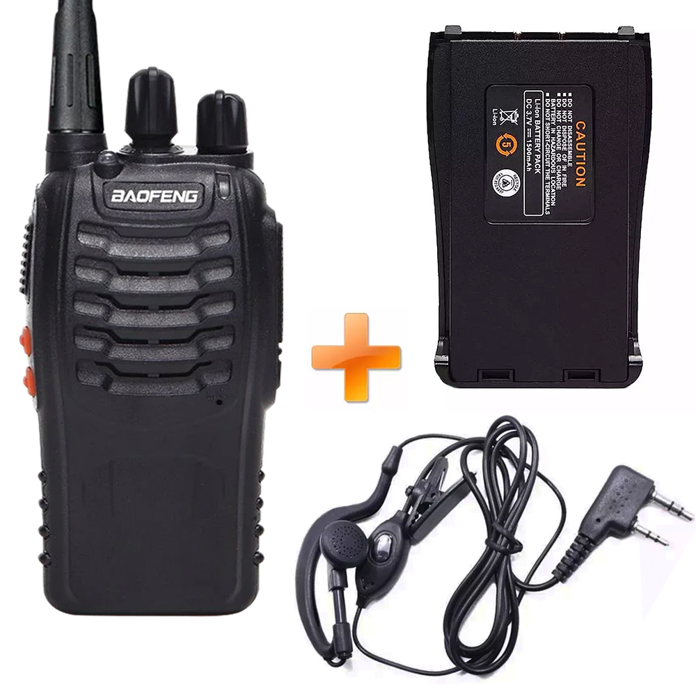 

Комплект Рация Baofeng BF-888S + доп. батарея 1500 mAh + гарнитура Luiton для Kenwood черный