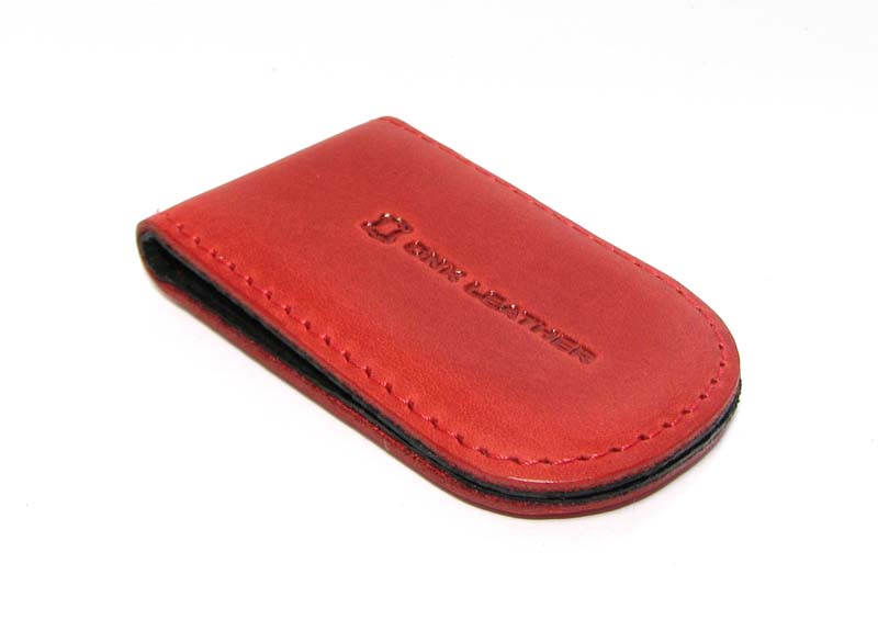 

Зажим для денег DNK Leather Klip magnes-H col.H красный