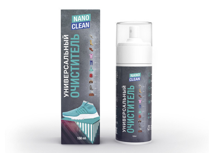 

Универсальный очиститель обуви NanoClean 150 мл