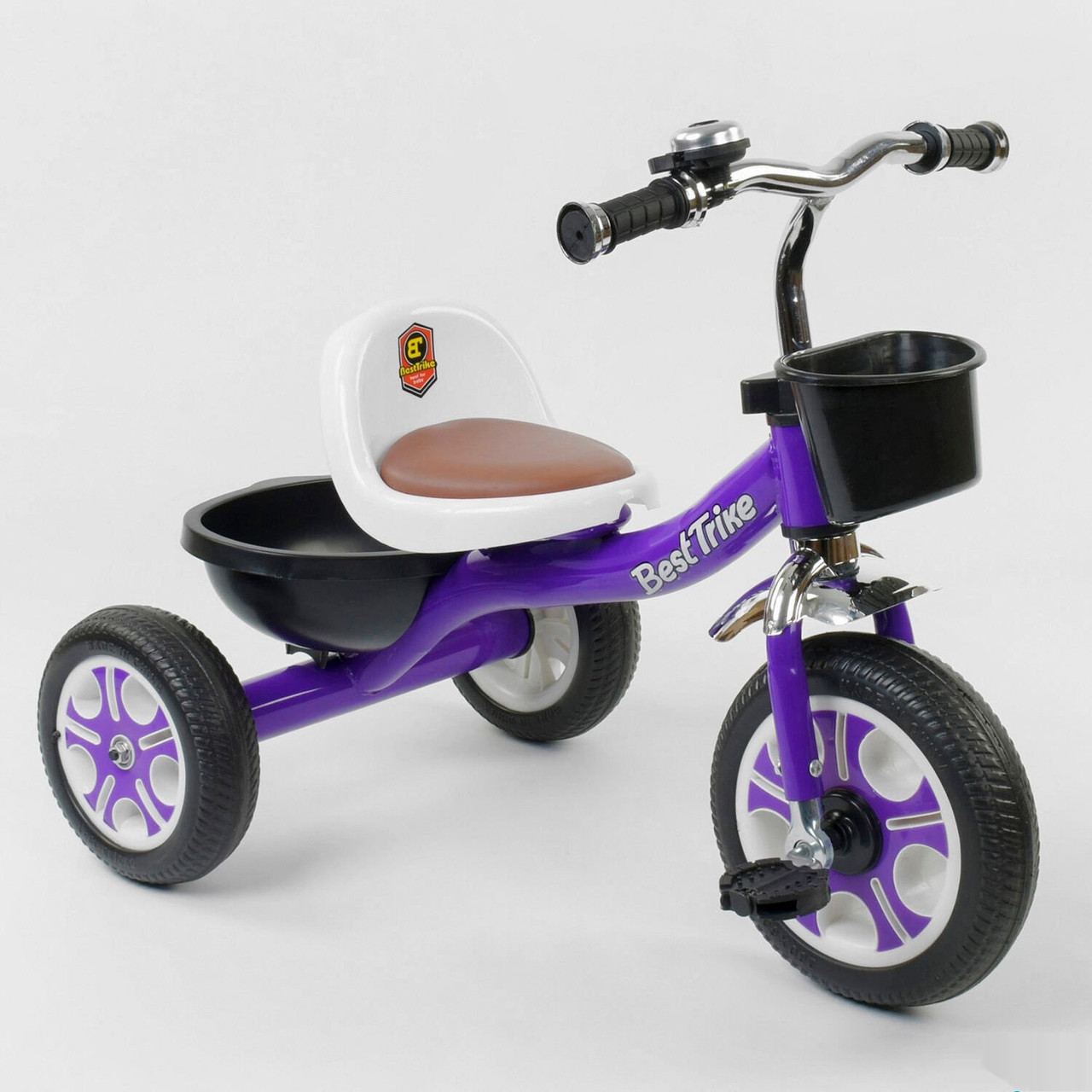 

Детский трехколесный велосипед lm-1355 "best trike" Фиолетовый