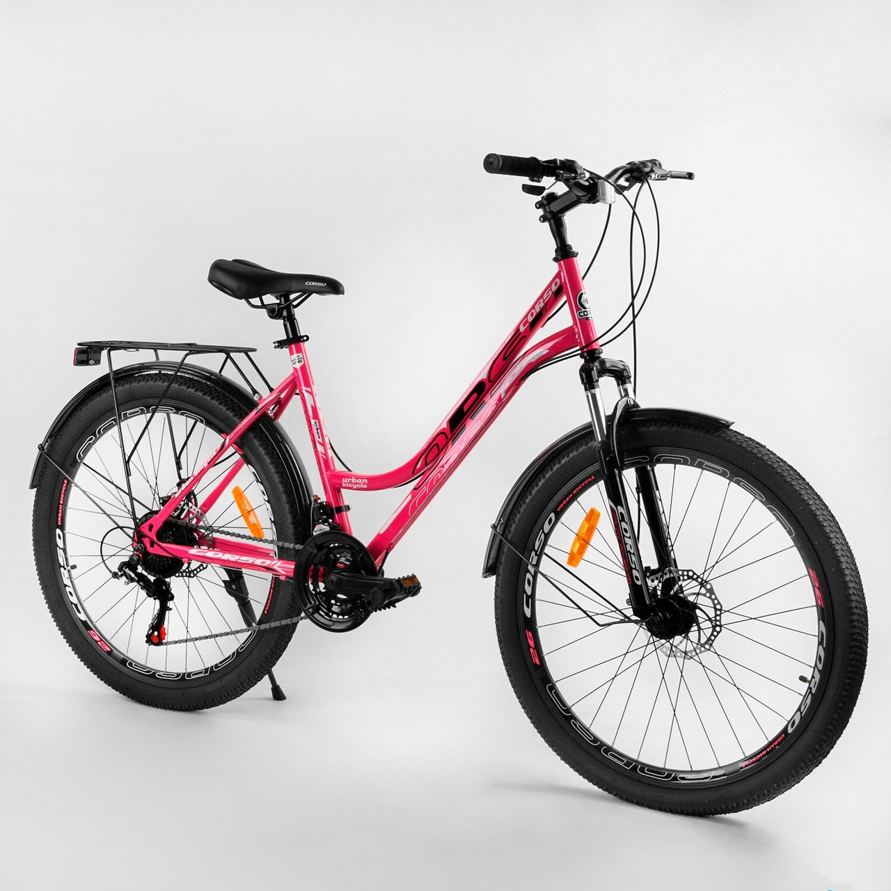 

Велосипед Спортивный 26" "CORSO" "Urban" Pink