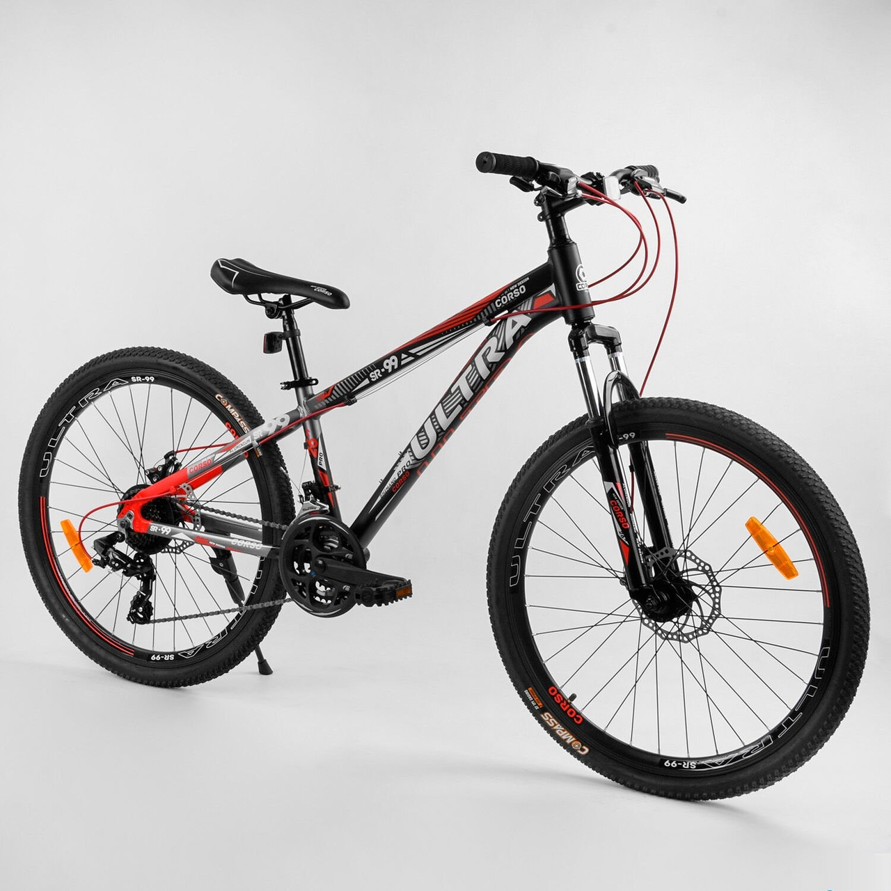 

Велосипед Спортивный 26" "CORSO" "Ultra"Black/Gray