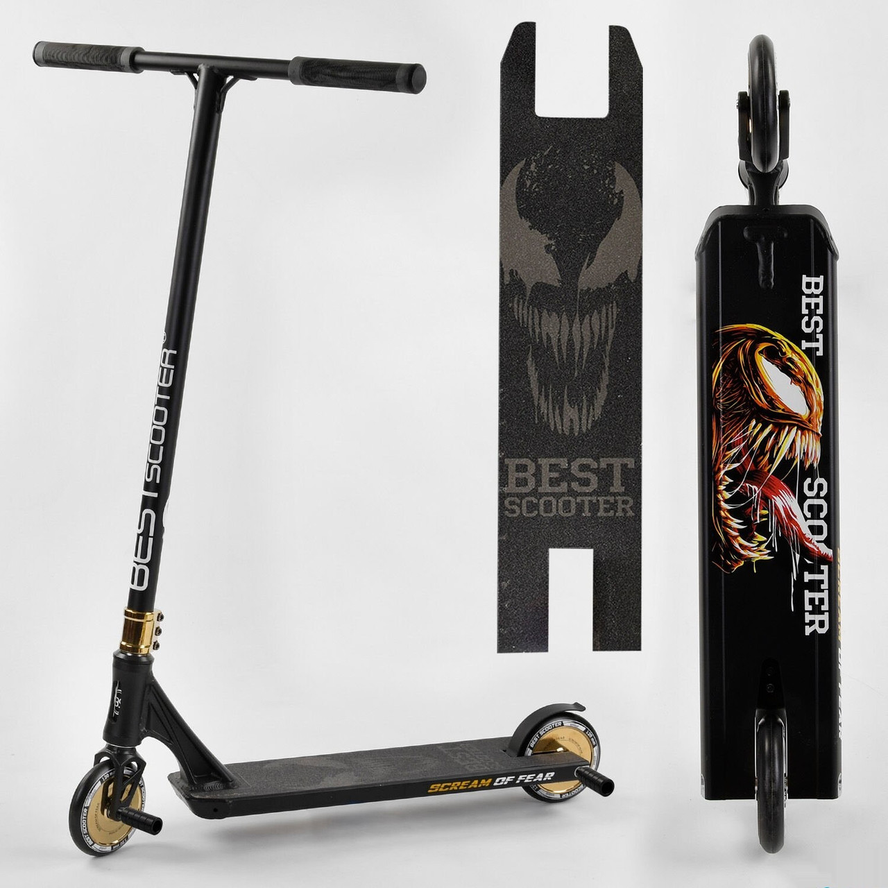 

Самокат трюковый 71383 Best Scooter "SIMBIOTE"