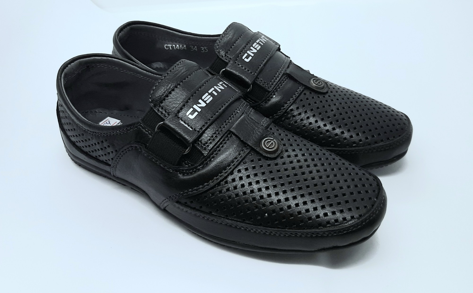 

Туфли Constanta 1464 перфорация чёрные 35р стелька 22.5 см