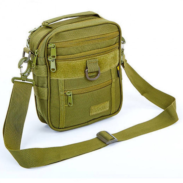 

Сумка тактическая многоцелевая через плечо SILVER KNIGHT olive TY-432