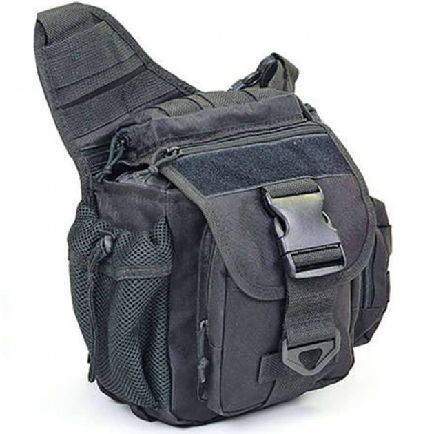 

Сумка тактическая многоцелевая через плечо SILVER KNIGHT black TY-249