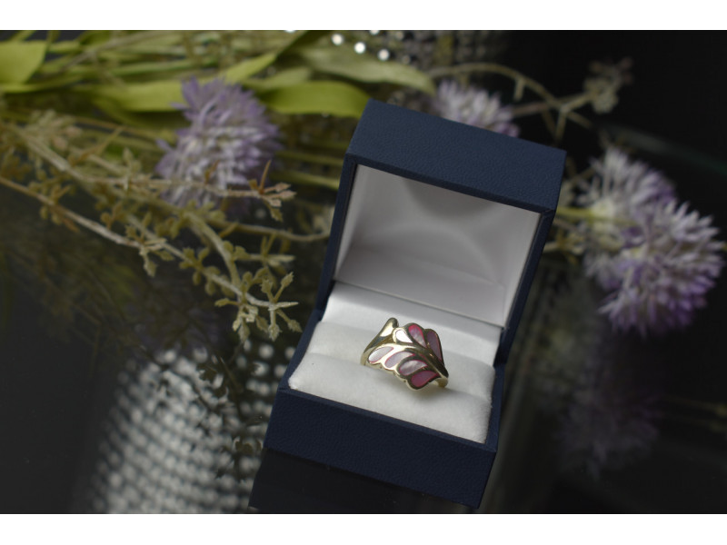 

Серебряное кольцо 925 пробы с вставками из Перламутра Sky Jewelry 001166