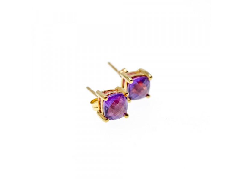 

Золотые серьги-гвоздики с Аметистом Sky Jewelry 000878