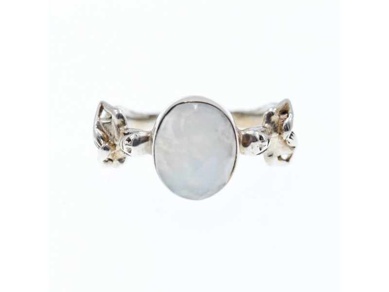 

Серебряное кольцо с лунным камнем Винтаж Натуральный Sky Jewelry 003275