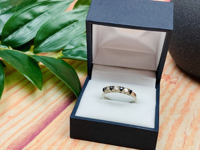 

Серебряное кольцо 925 пробы с камнями черная Шпинель Sky Jewelry 000593