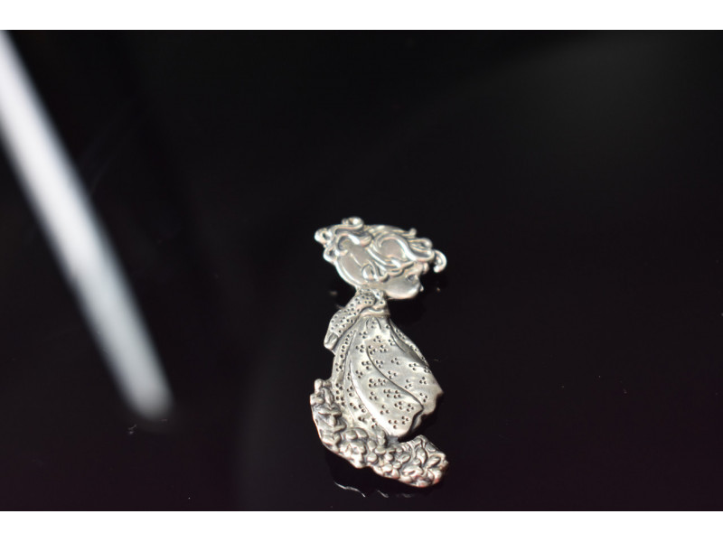 

Винтажная Серебряная брошь *Девочка* Sky Jewelry 000847