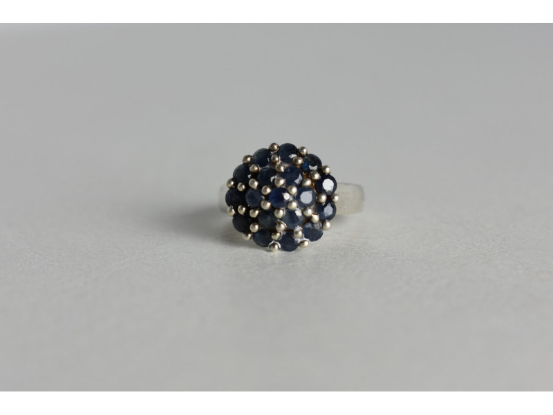

Серебряное кольцо 925 проба с Сапфирами Sky Jewelry 000963