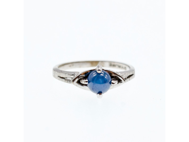 

Серебряное кольцо с камнем звездчатый сапфир Натуральный Sky Jewelry 003259
