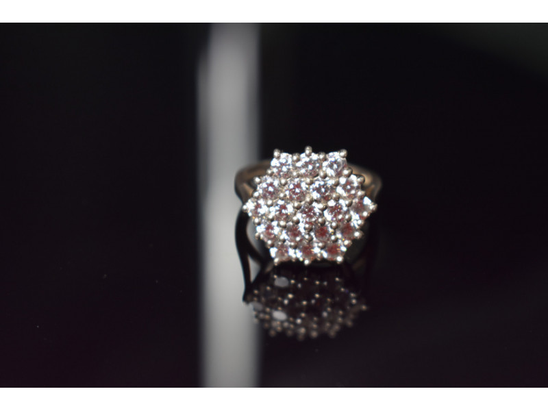 

Очаровательное Серебряное кольцо 925 пробы с фианитами Sky Jewelry 000926