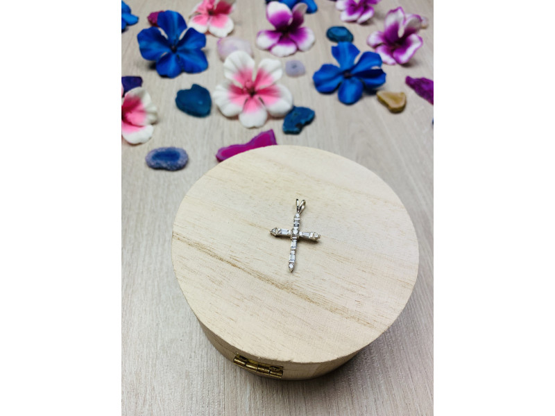 

Серебряный крестик 925 проба с фианитами Sky Jewelry 000561