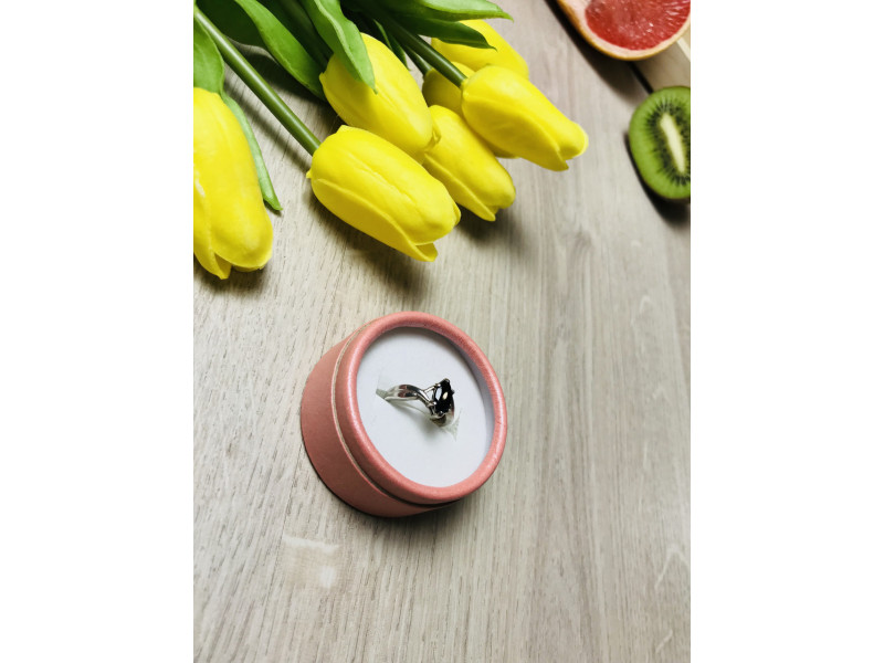 

Серебряное кольцо с черным нефритом Sky Jewelry 000486