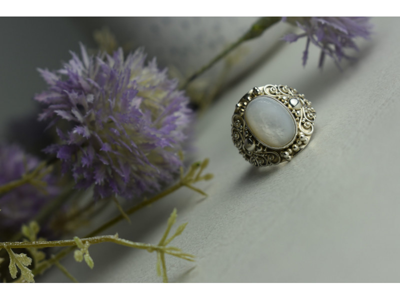 

Серебряное кольцо с Перламутром 925 проба Sky Jewelry 001116