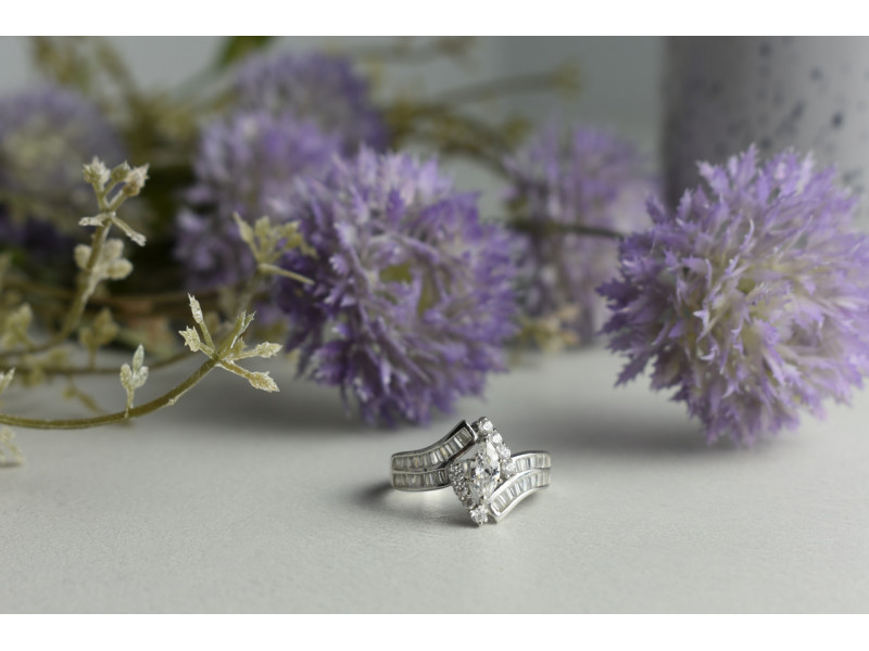 

Серебряное кольцо 925 пробы с фианитами Sky Jewelry 001080