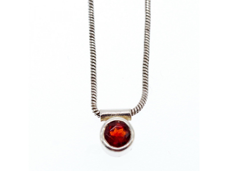 

Серебряное ожерелье с гранатом Винтаж Натуральный Sky Jewelry 003339