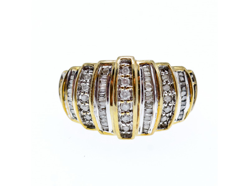 

Золотое кольцо 10К (417 проба) с бриллиантами Sky Jewelry 000895