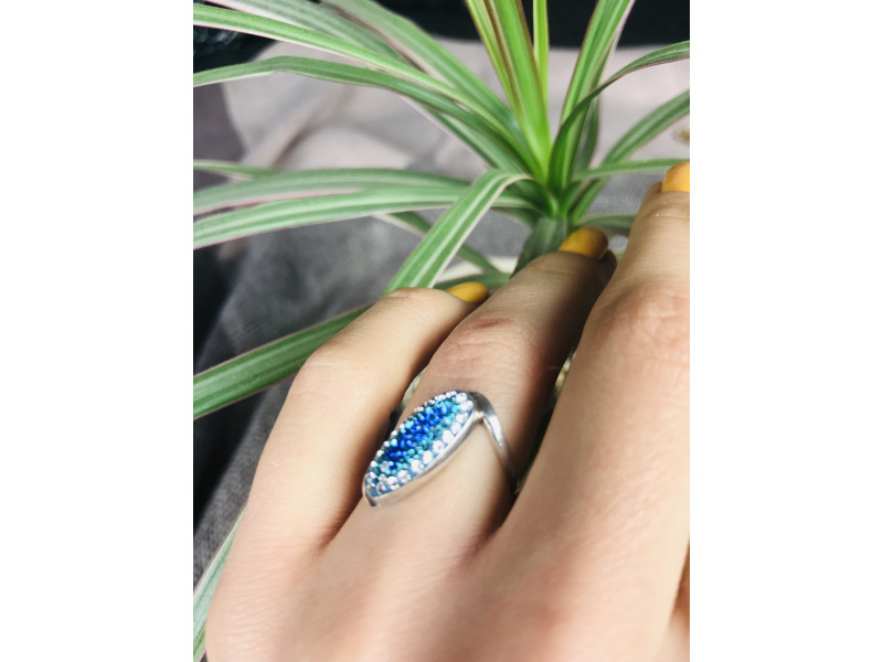 

Кольцо серебро 925 проба с фианитами Sky Jewelry 000335