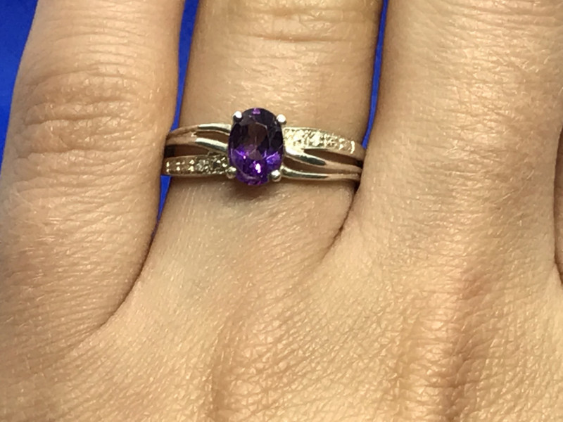 

Серебряное кольцо с аметистом Sky Jewelry 000188