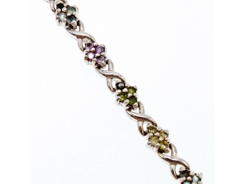 

Серебряный браслет 925 проба с натуральными камнями Sky Jewelry 000406