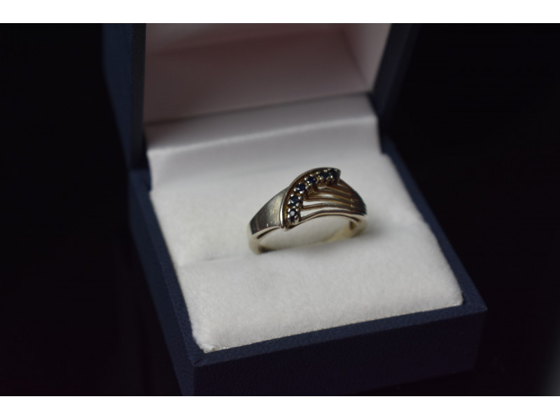

Серебряное кольцо 925 проба с Сапфирами Sky Jewelry 000923