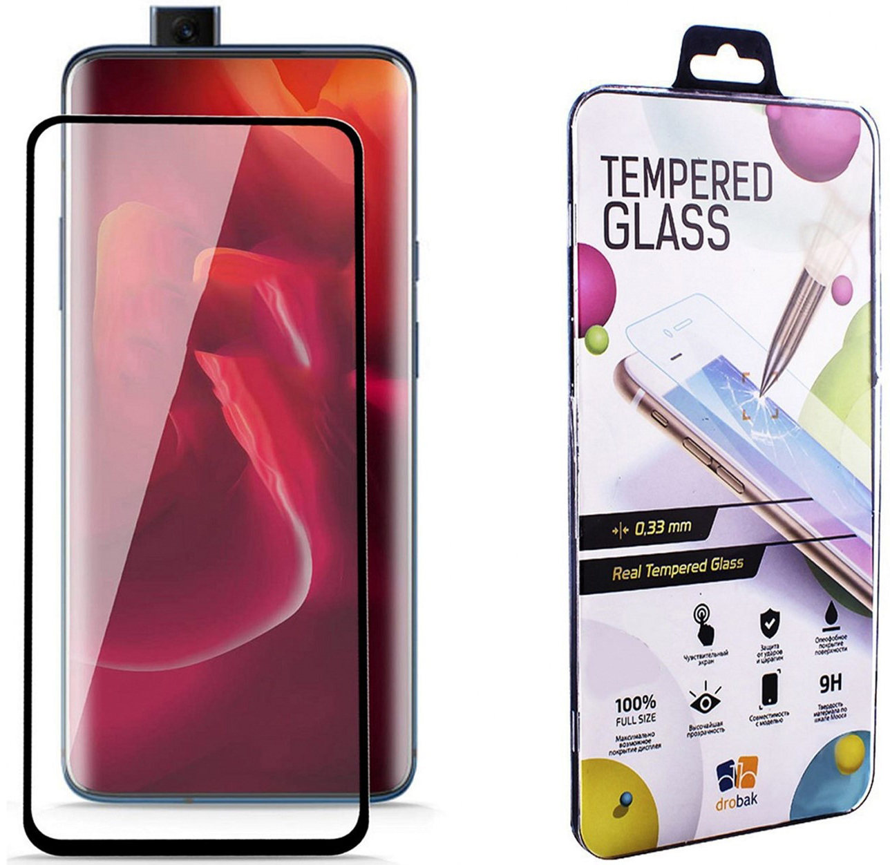 

Защитное стекло Drobak для OnePlus 7 Pro Black