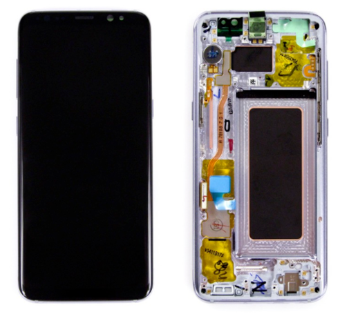 Дисплей для Samsung Galaxy S8 G950 (сервисный модуль) (с рамкой) Violet