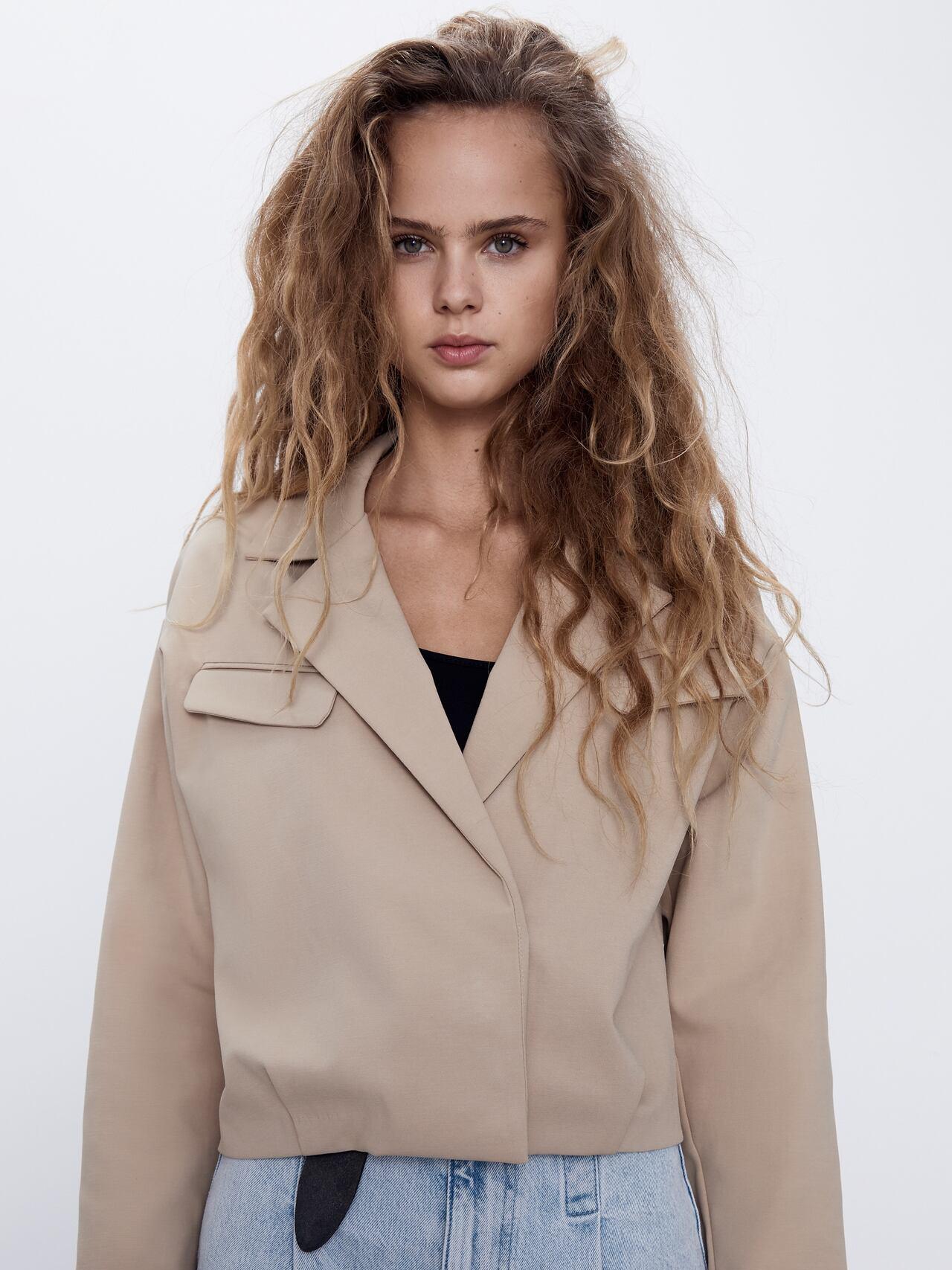 

Жакет Zara 3067/009/743-ACTQ S Бежевый