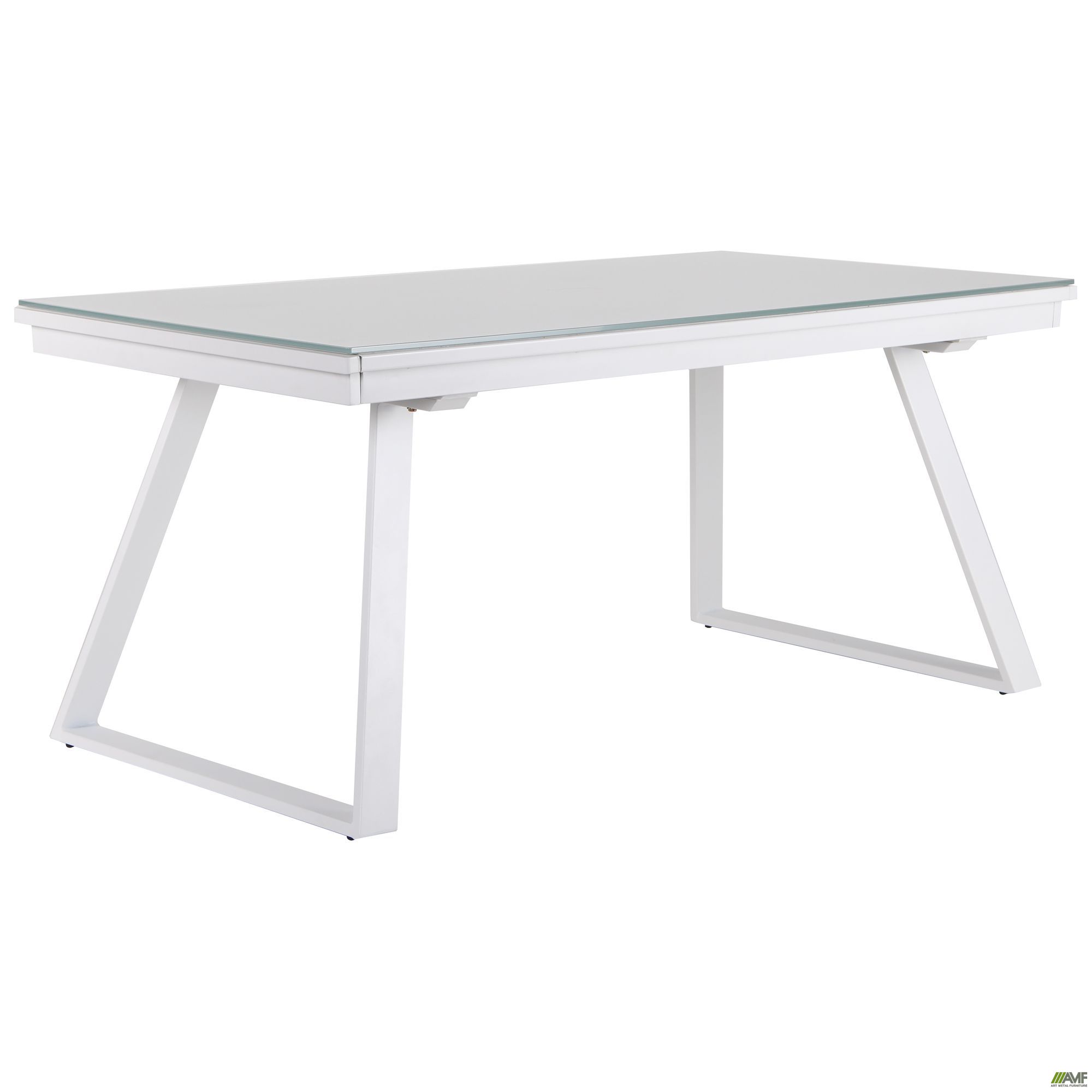 

Стол AMF обеденный раскладной Frank white/glass Snow white 547226