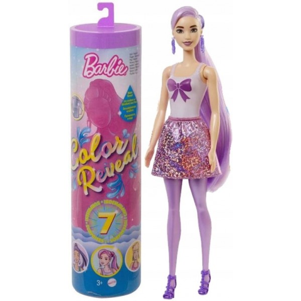 

Лялька Кольорове перевтілення Barbie Блискучі GTR93