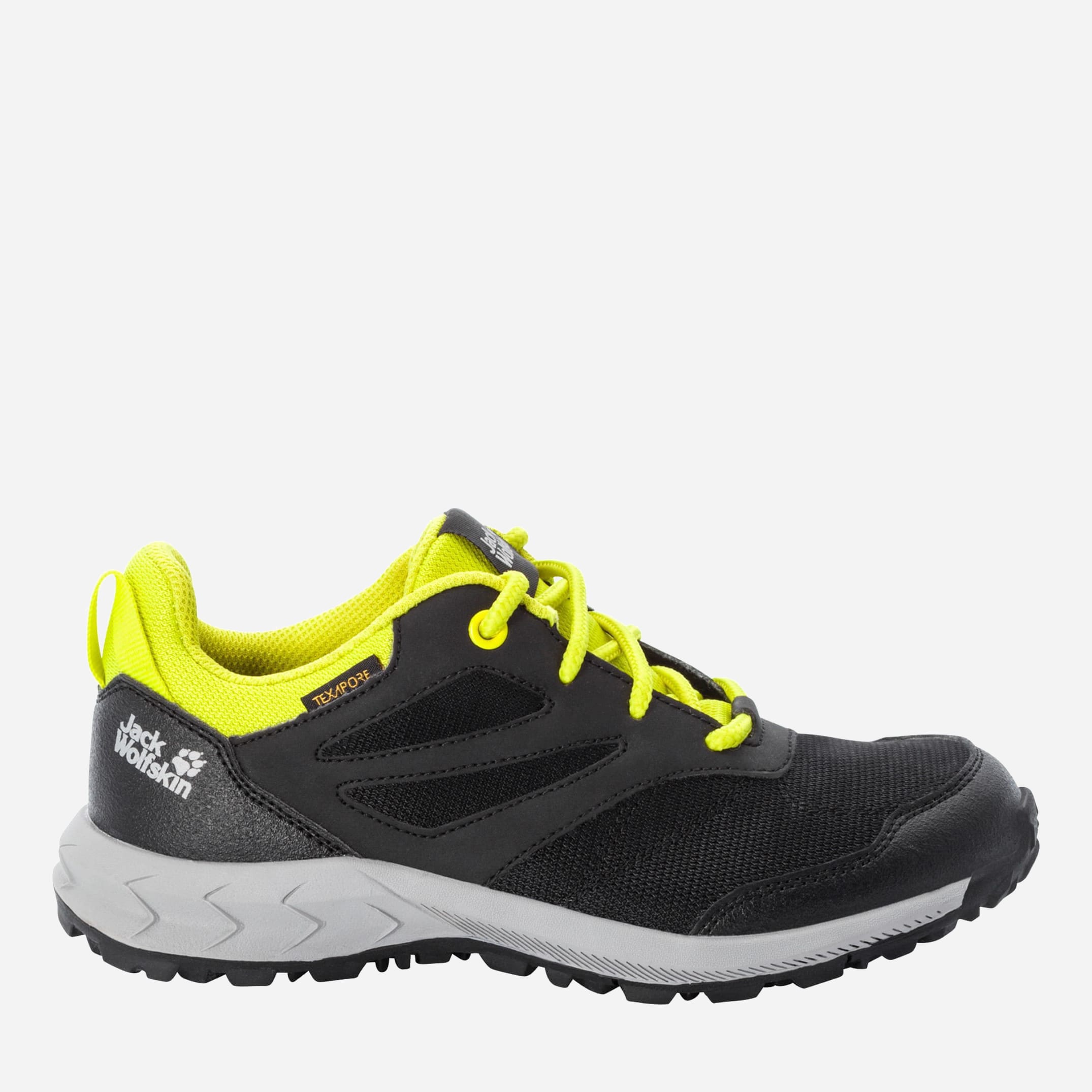 

Кроссовки детские Jack Wolfskin Woodland Texapore Low K 4042162-6084 38 (5UK) Черный/Лаймовый
