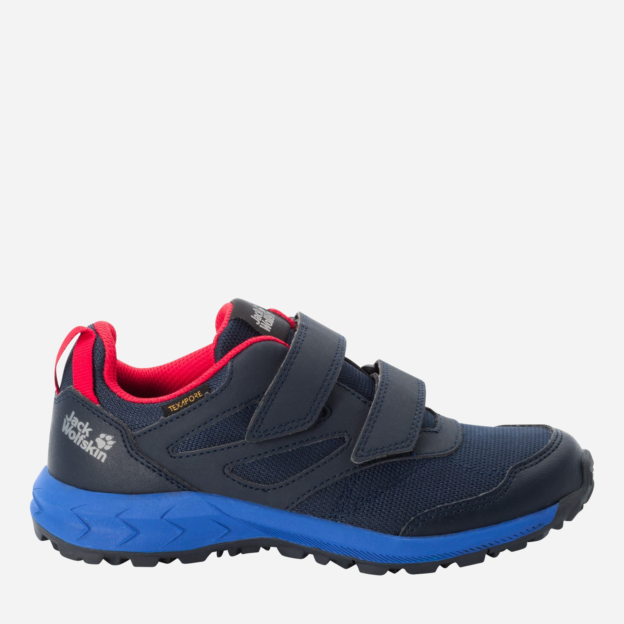 

Кроссовки детские Jack Wolfskin Woodland Texapore Low Vc K 4046351-1178 32 (13UK) Темно-синий/Красный