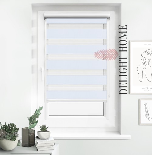 

Рулонная штора День-ночь в коробе и с направляющими алюминий Tanova гладкая VT1 белая 100х150 см