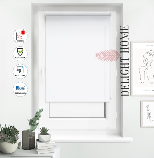 

Рулонная штора Tanova Термо Айс белый 110х170 см