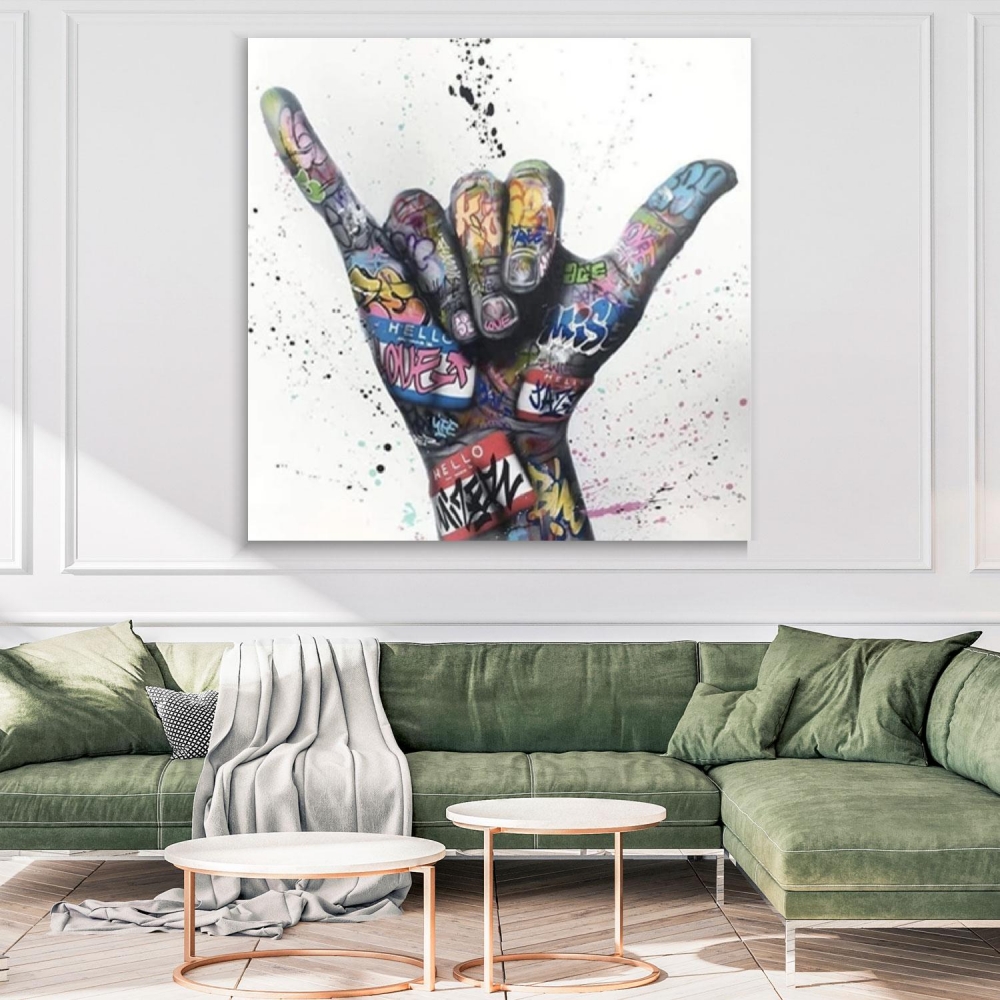 

Картина на холсте Урбан Арт Shaka Graffiti Street 80х80 см.
